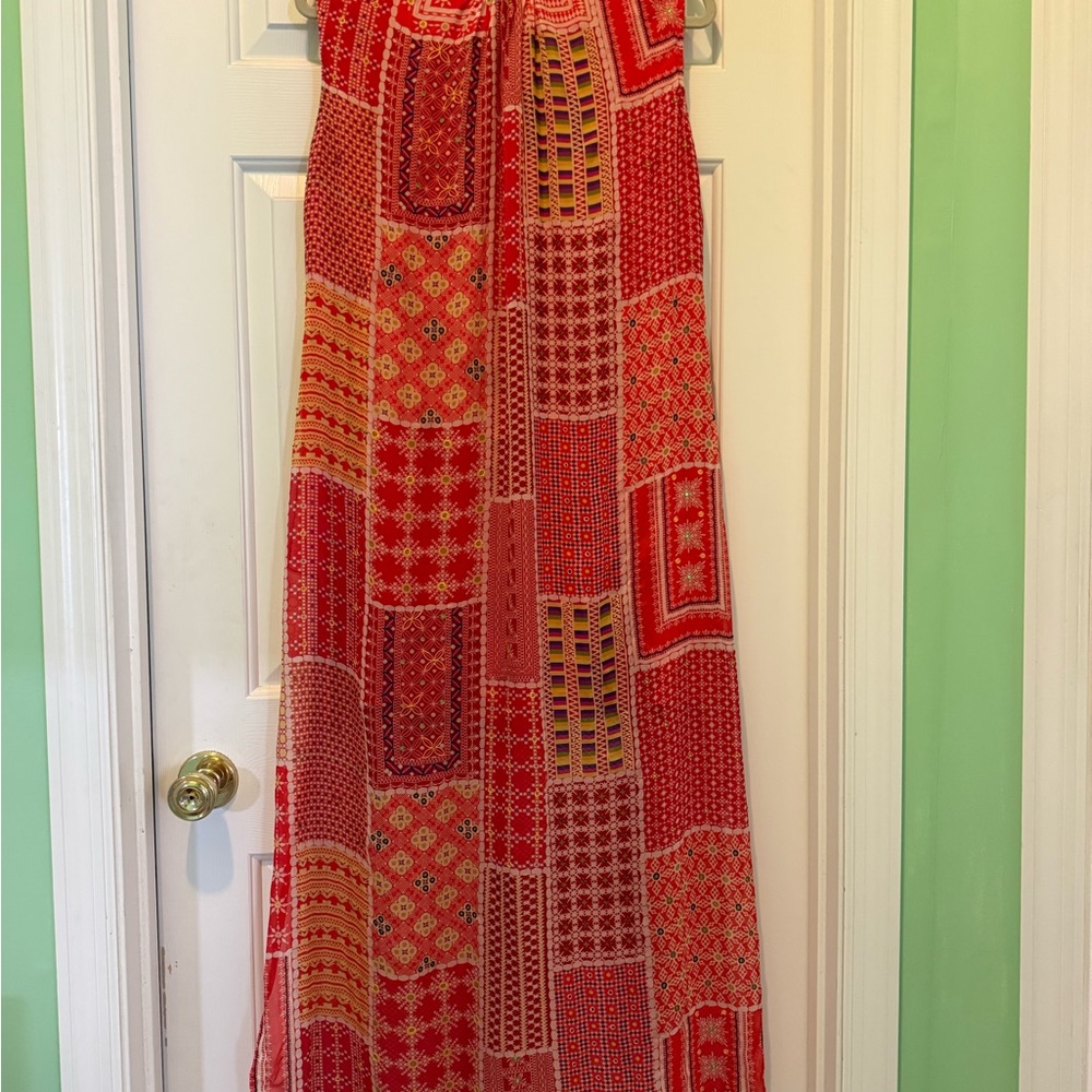 Anthropologie Tanvi Kedia Bohemian Patchwork Maxi Dress, Small